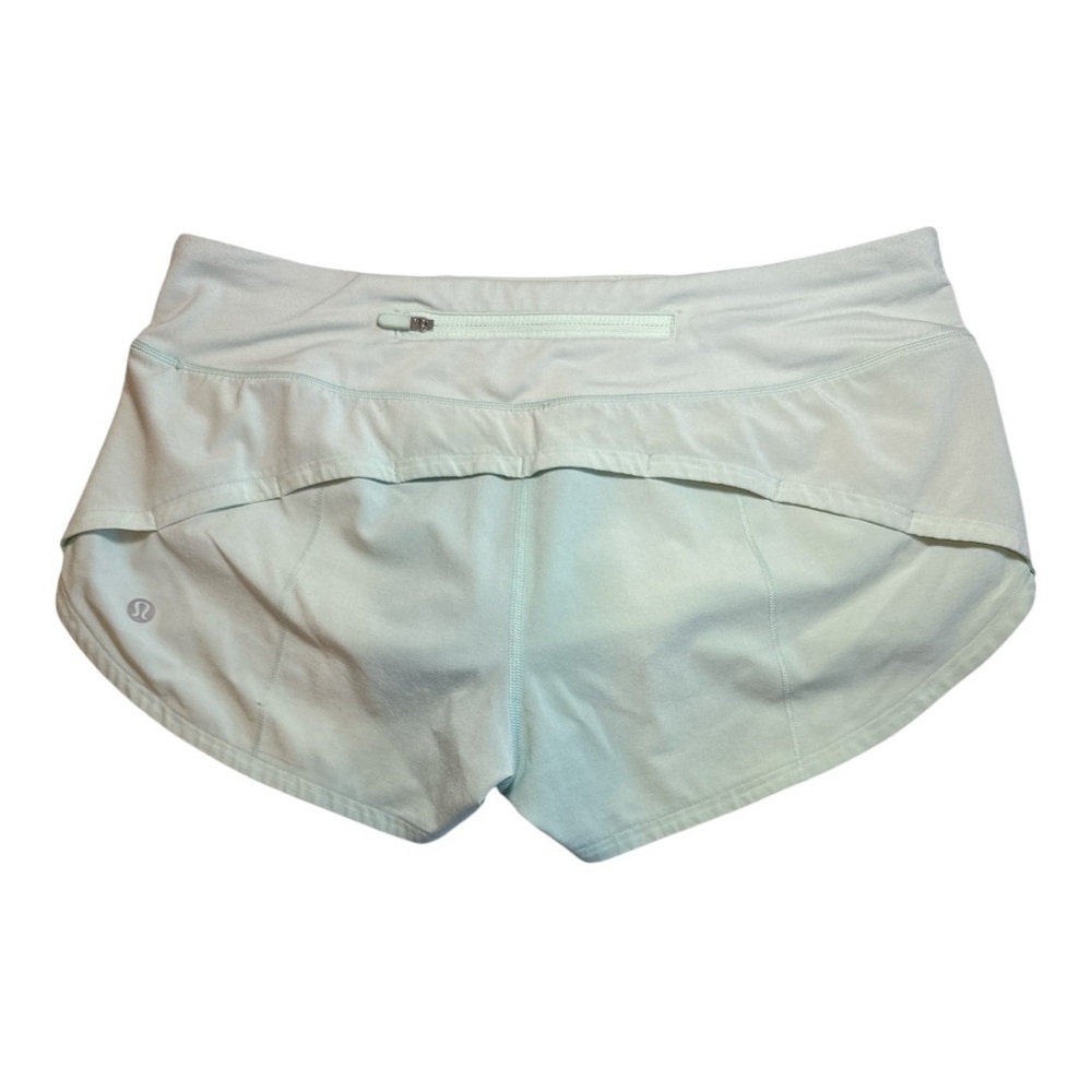 Lululemon Speed Up Low Rise Short 2.5" *Lined Women's 6 Mint Green MIMO Running